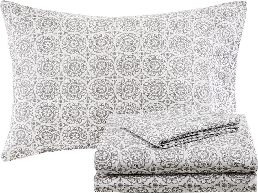 Olliix.com Comforters & Blankets - Serenity Complete Comforter and Cotton Sheet Set Taupe King