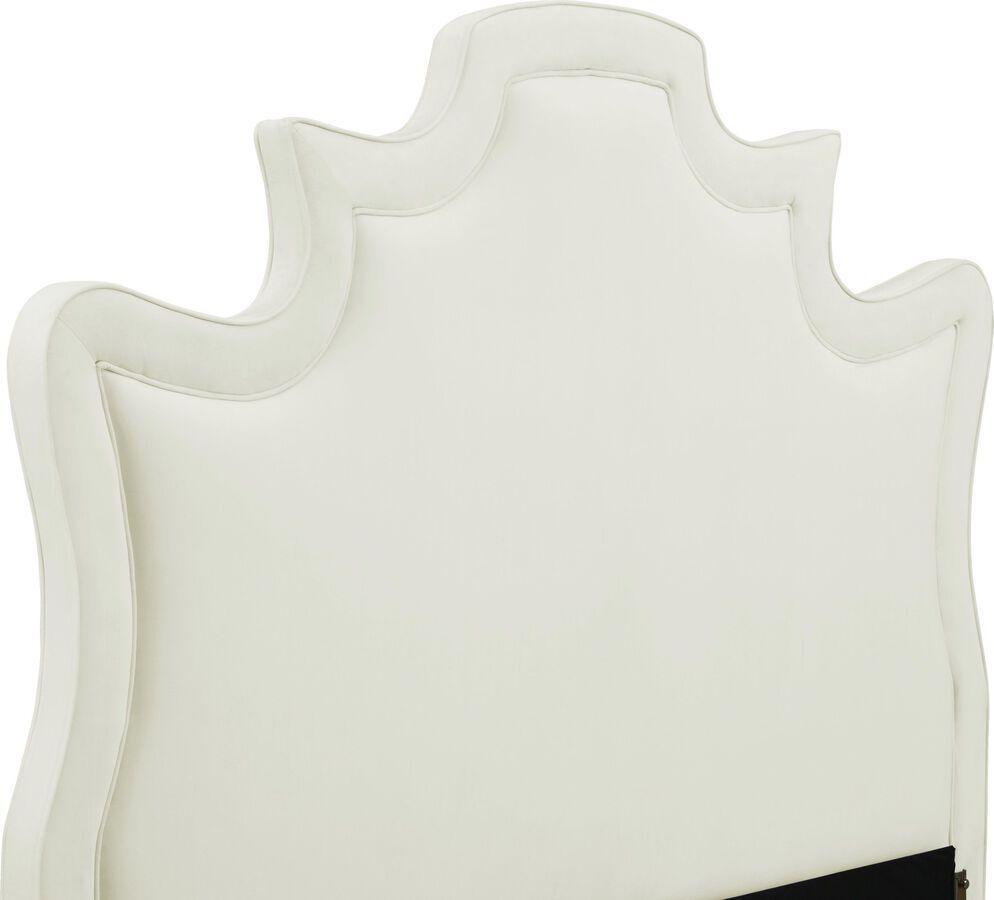 Tov Furniture Beds - Serenity Cream Velvet Bed in King