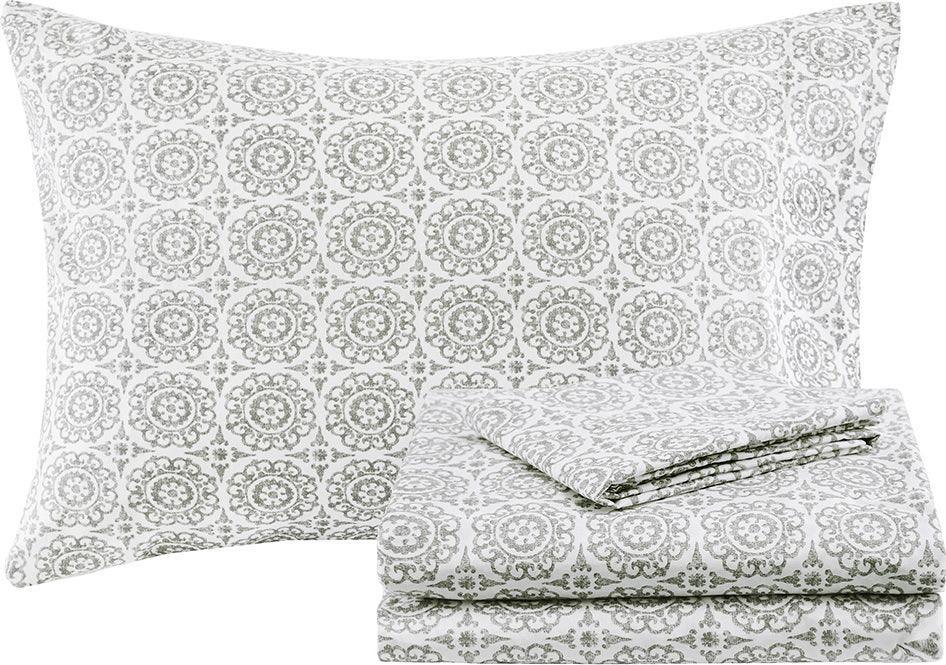 Olliix.com Comforters & Blankets - Serenity Full Complete Global Inspired Comforter and Cotton Sheet Set Yellow