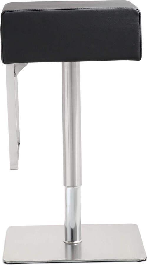 Tov Furniture Barstools - Seville Black Stainless Adjustable Barstool