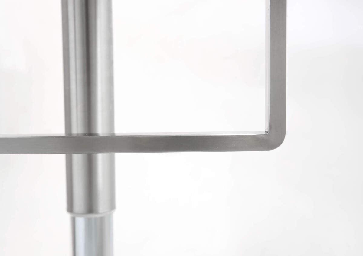 Tov Furniture Barstools - Seville Black Stainless Adjustable Barstool
