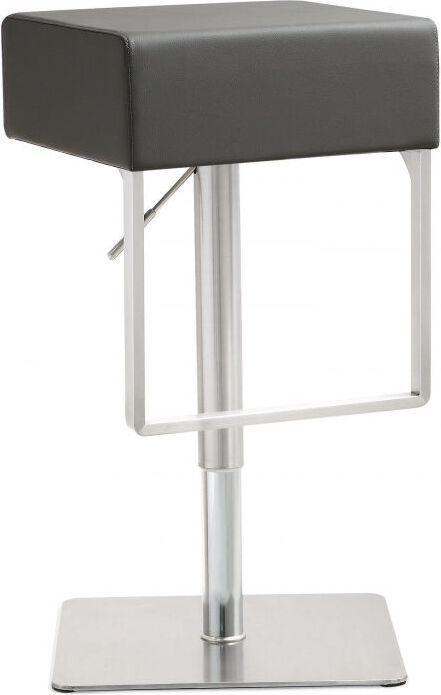 Tov Furniture Barstools - Seville Grey Stainless Adjustable Barstool