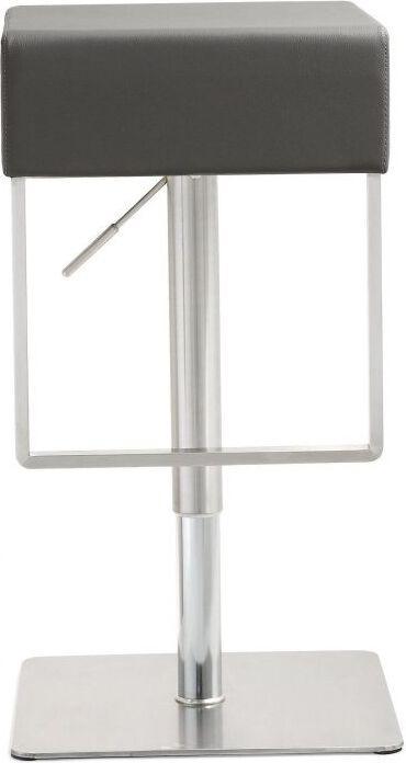 Tov Furniture Barstools - Seville Grey Stainless Adjustable Barstool