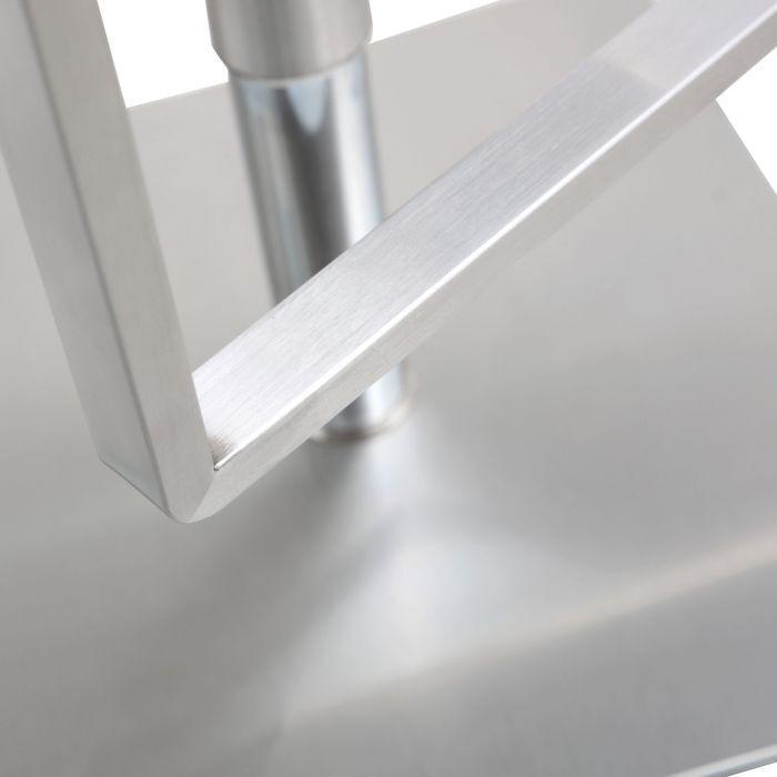 Tov Furniture Barstools - Seville Grey Stainless Adjustable Barstool