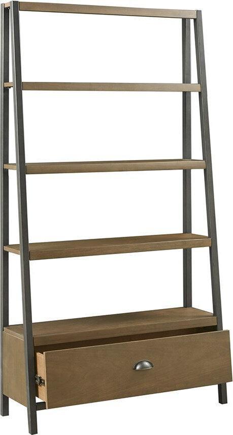 Olliix.com Bookcases & Display Units - Seymore Bookcase Brown & Bronze