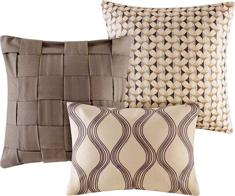 Olliix.com Comforters & Blankets - Shades King Modern & Contemporary Comforter Set Gray