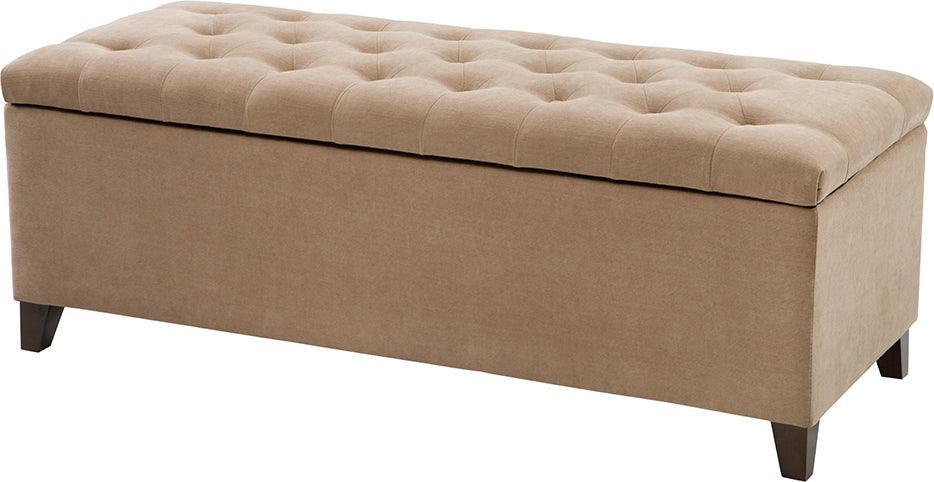 Olliix.com Benches - Shandra Tufted Top Storage Bench Sand