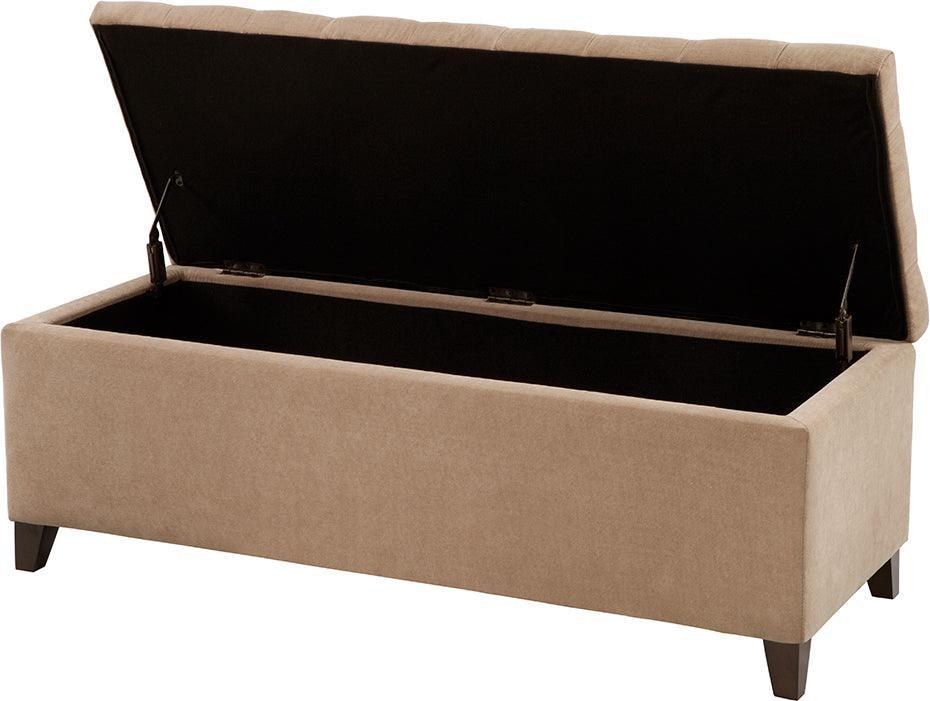 Olliix.com Benches - Shandra Tufted Top Storage Bench Sand