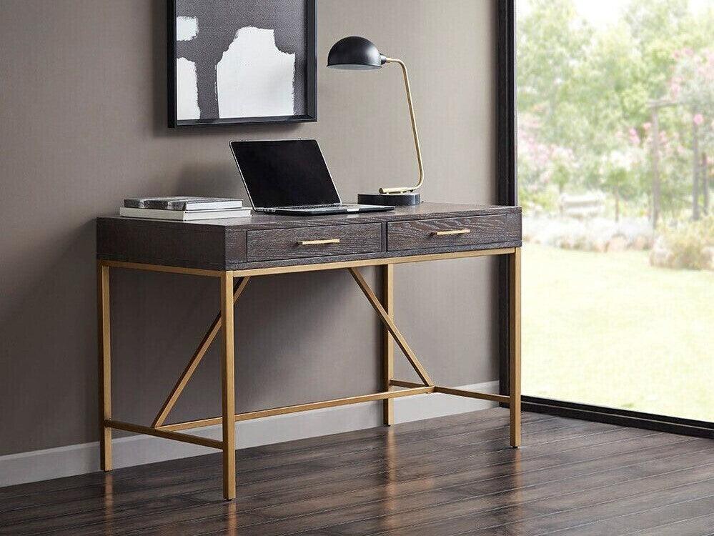 Olliix.com Desks - Sharkey Desk Morocco & Gold