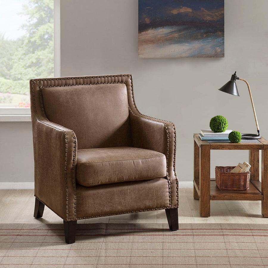Olliix.com Accent Chairs - Shasta Accent Chair Brown