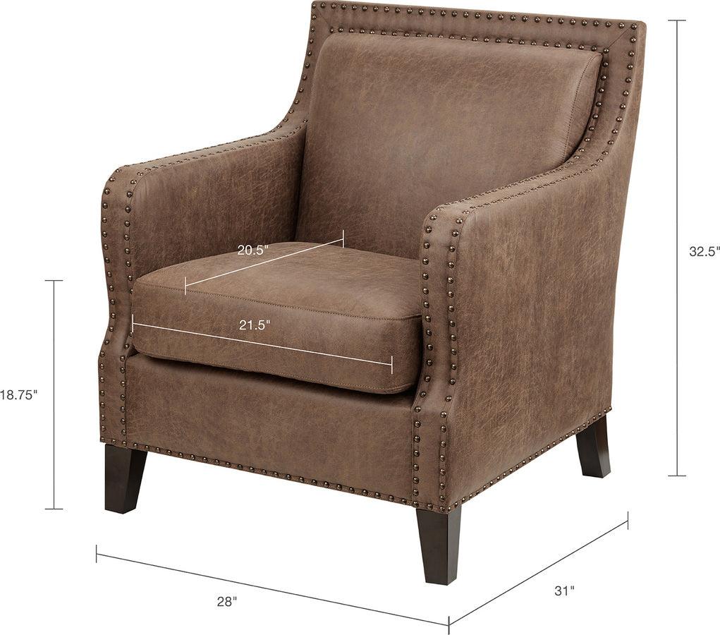 Olliix.com Accent Chairs - Shasta Accent Chair Brown