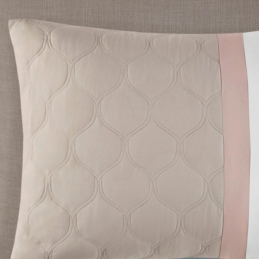 Olliix.com Comforters & Blankets - Shawnee 8 Piece 20 " D Comforter Set Blush Queen