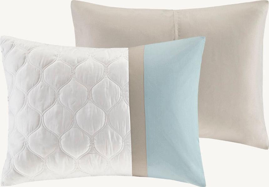 Olliix.com Comforters & Blankets - Shawnee 8 Piece 36 " W Comforter Set Seafoam King