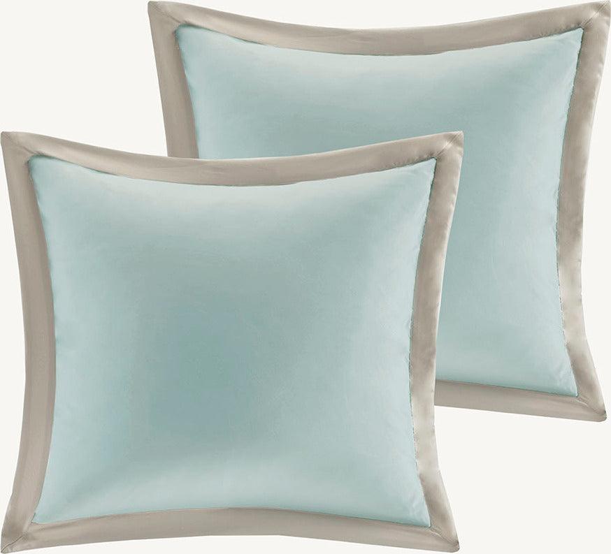 Olliix.com Comforters & Blankets - Shawnee 8 Piece 36 " W Comforter Set Seafoam King