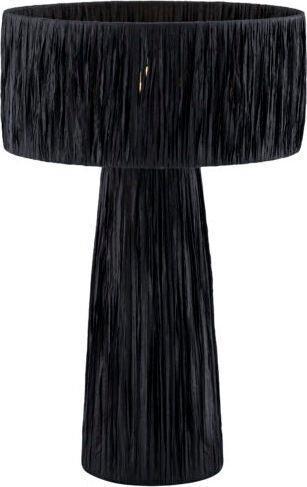 Tov Furniture Table Lamps - Shelby Rafia Table Lamp Black