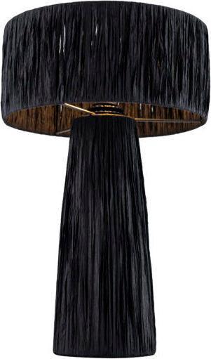 Tov Furniture Table Lamps - Shelby Rafia Table Lamp Black