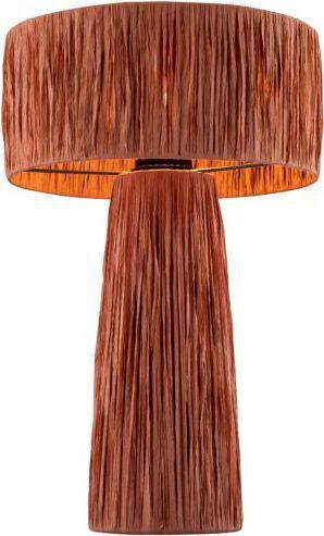 Tov Furniture Table Lamps - Shelby Rafia Table Lamp Brick