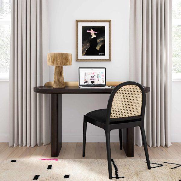 Tov Furniture Table Lamps - Shelby Rafia Table Lamp Natural