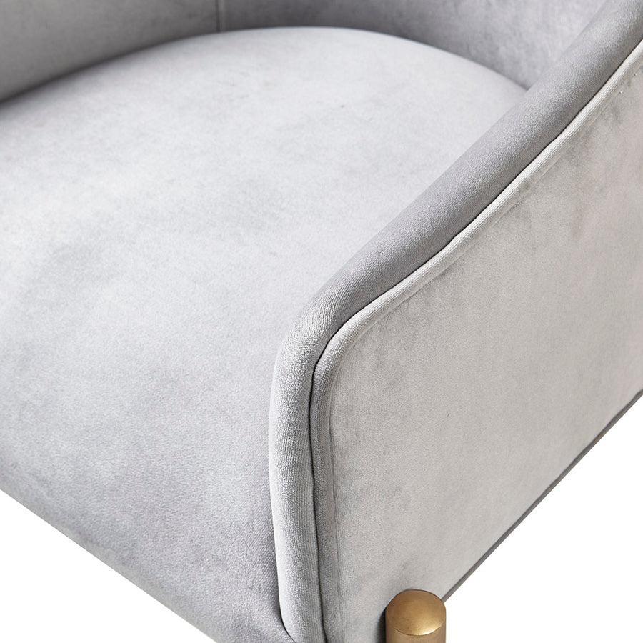 Olliix.com Dining Chairs - Sheraton Tufted Low Back Upholstered Arm Dining Chair Set of 2 Gold
