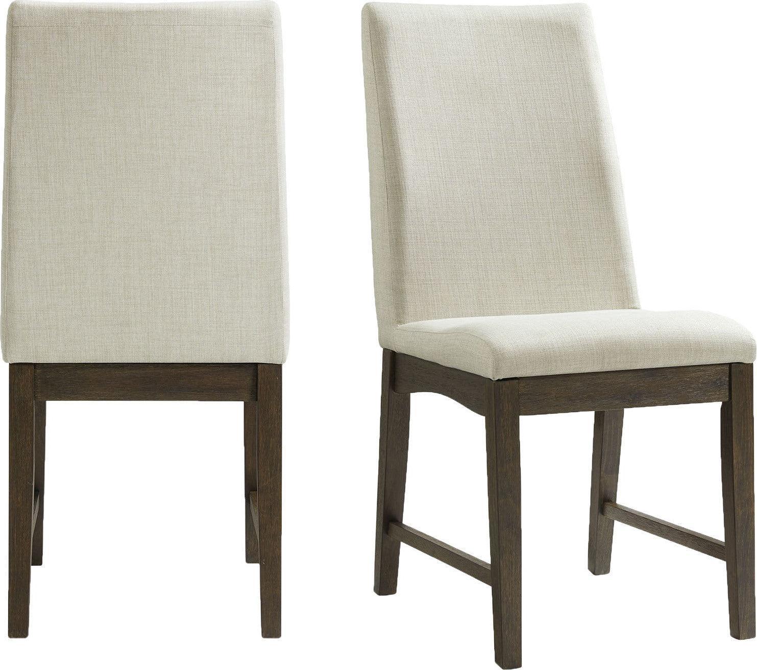 Elements Dining Chairs - Simms Standard Height Side Chair Set in Walnut (Set of 2)