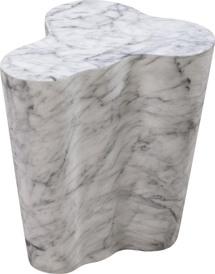 Tov Furniture Side & End Tables - Slab Marble Short Side Table