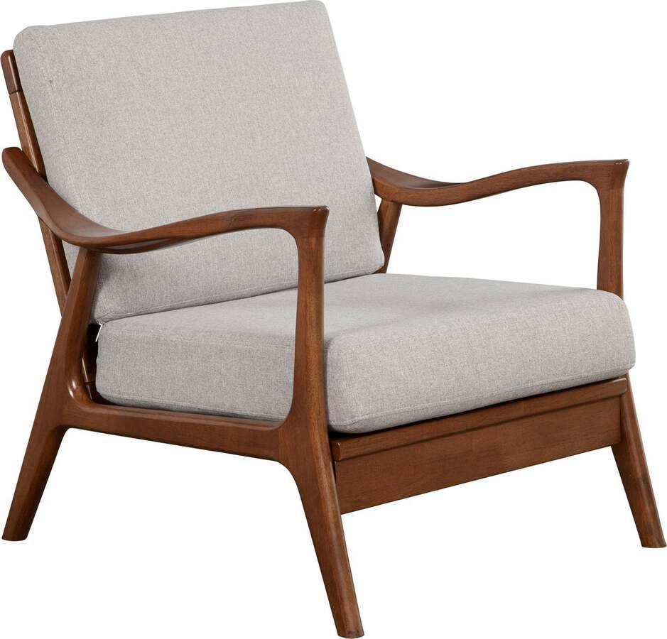 Alpine Furniture Accent Chairs - Slate Lounge Chair with Removable Cushions