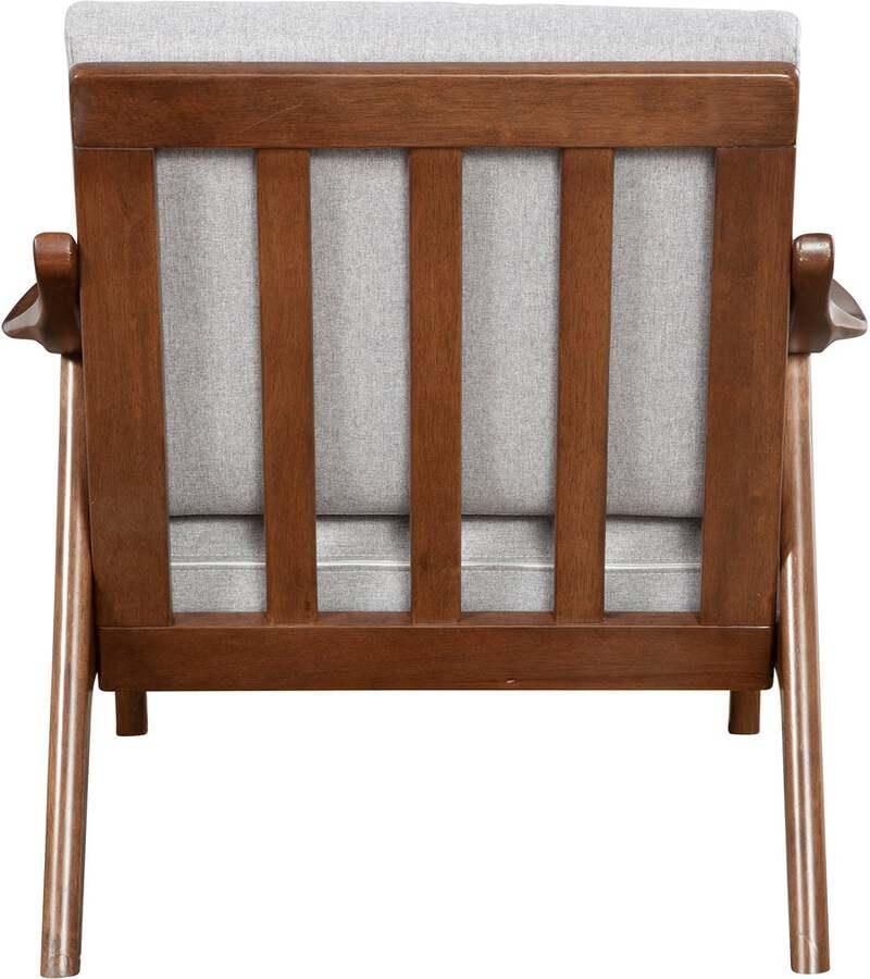 Alpine Furniture Accent Chairs - Slate Lounge Chair with Removable Cushions