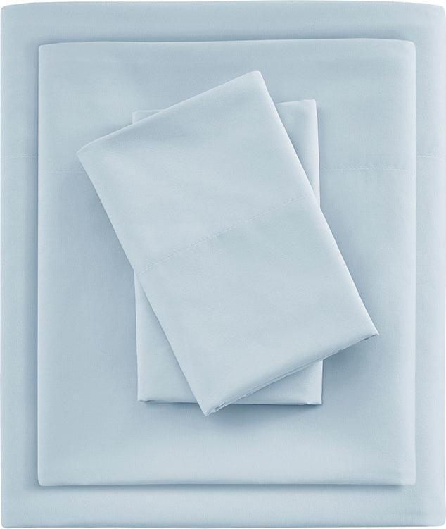 Olliix.com Sheets & Sheet Sets - Smart Cool Microfiber Sheet Set Twin Blue