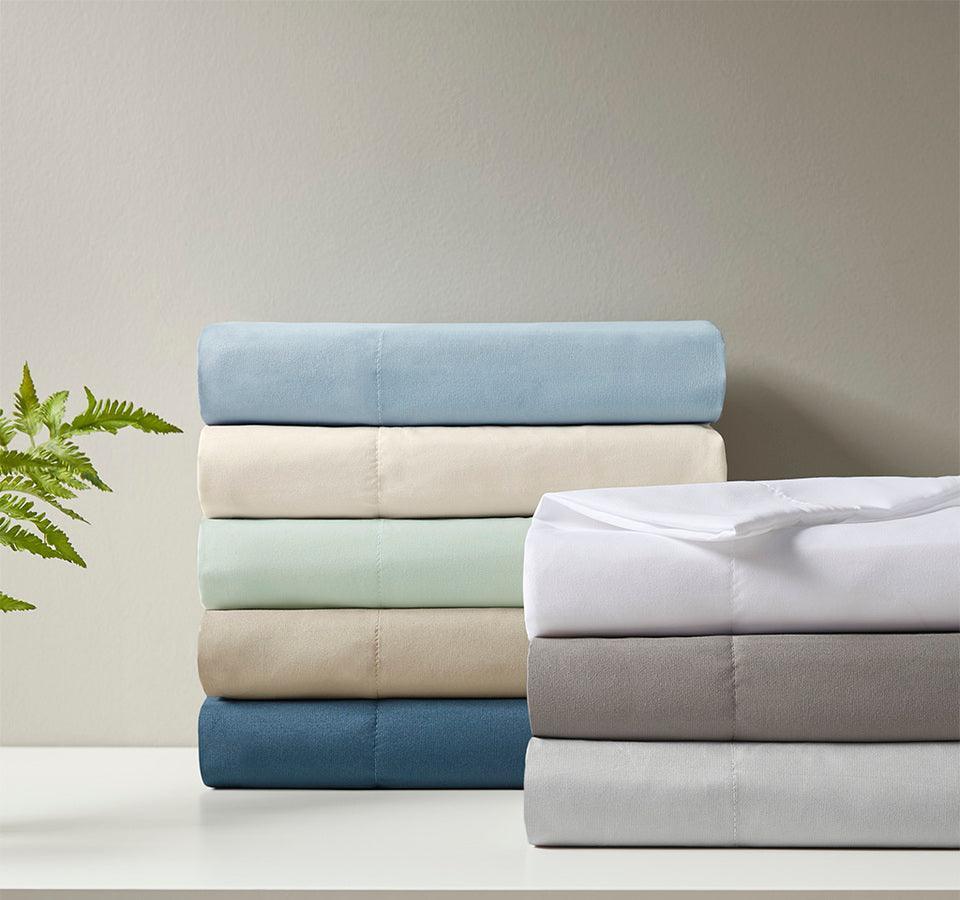 Olliix.com Sheets & Sheet Sets - Smart Cool Microfiber Sheet Set Twin Blue