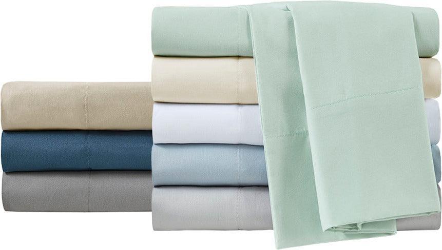 Olliix.com Sheets & Sheet Sets - Smart Cool Microfiber Sheet Set Twin Blue