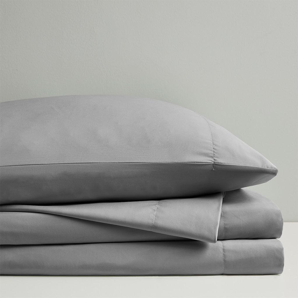 Olliix.com Sheets & Sheet Sets - Smart Cool Microfiber Twin Sheet Set Gray