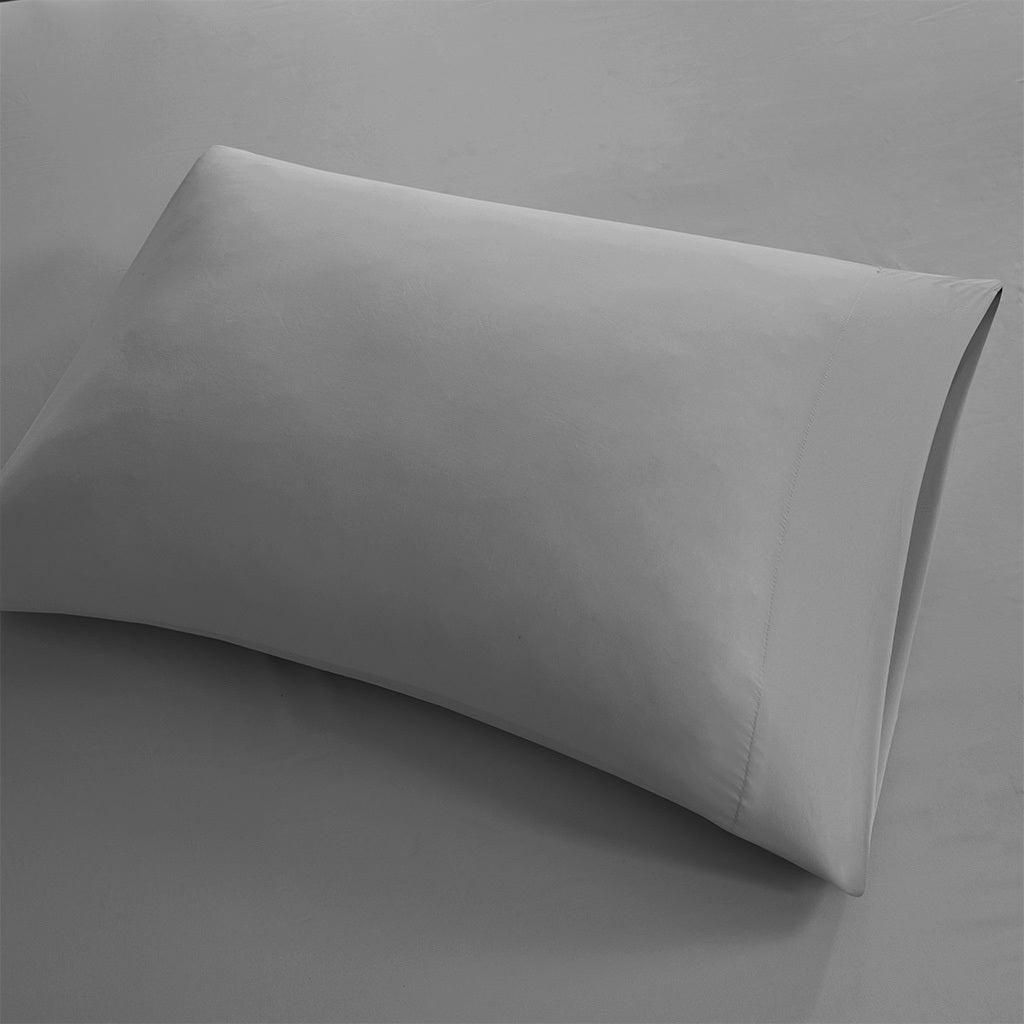 Olliix.com Sheets & Sheet Sets - Smart Cool Microfiber Twin Sheet Set Gray