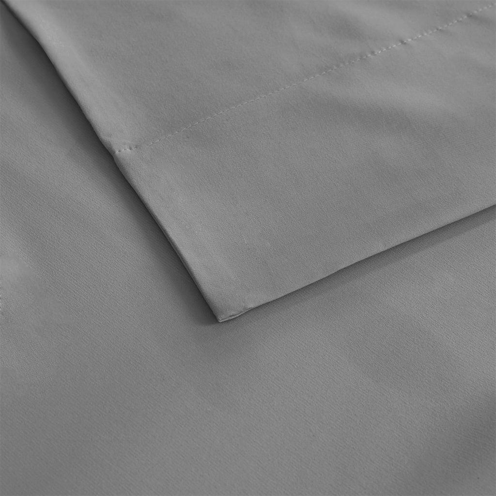 Olliix.com Sheets & Sheet Sets - Smart Cool Microfiber Twin Sheet Set Gray