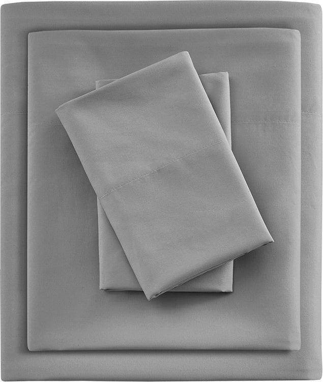 Olliix.com Sheets & Sheet Sets - Smart Cool Microfiber Twin Sheet Set Gray
