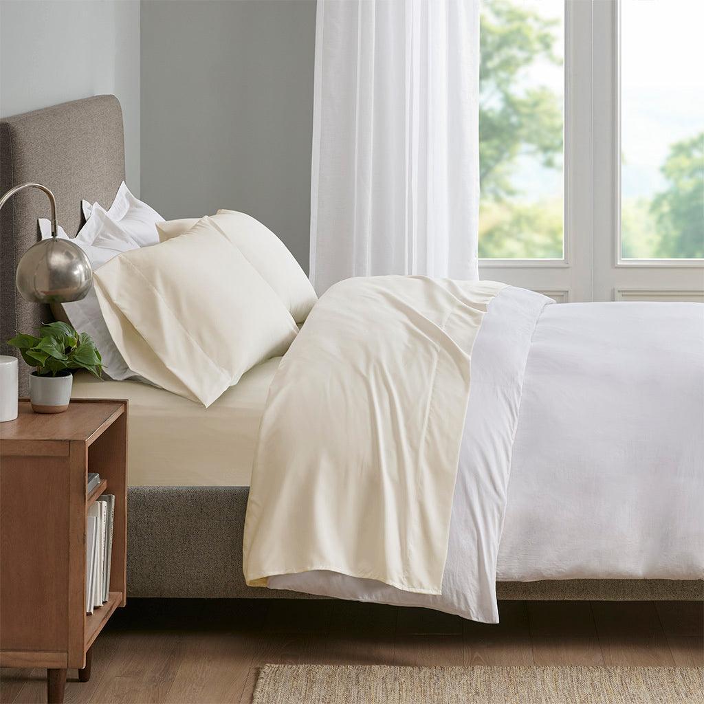 Olliix.com Sheets & Sheet Sets - Smart Cool Microfiber Twin Sheet Set Ivory