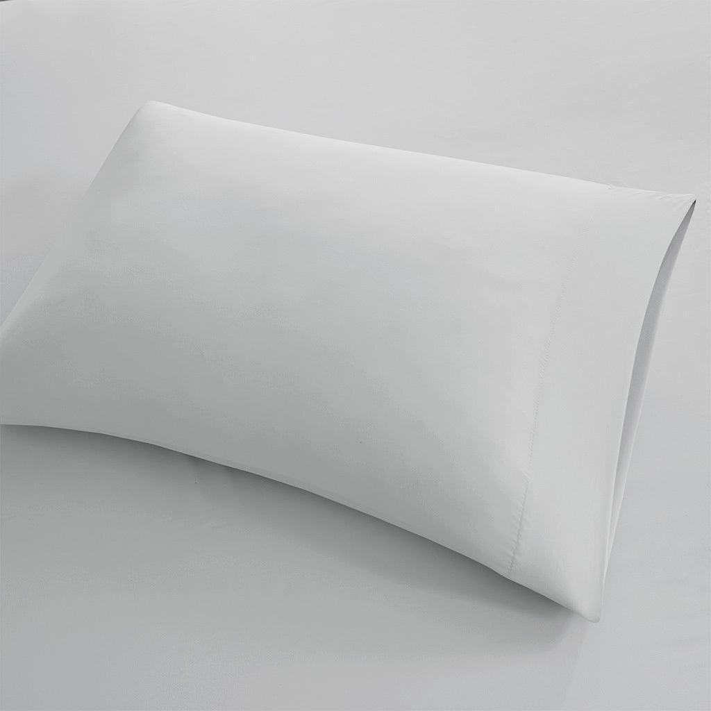 Olliix.com Sheets & Sheet Sets - Smart Cool Microfiber Twin Sheet Set Light Gray