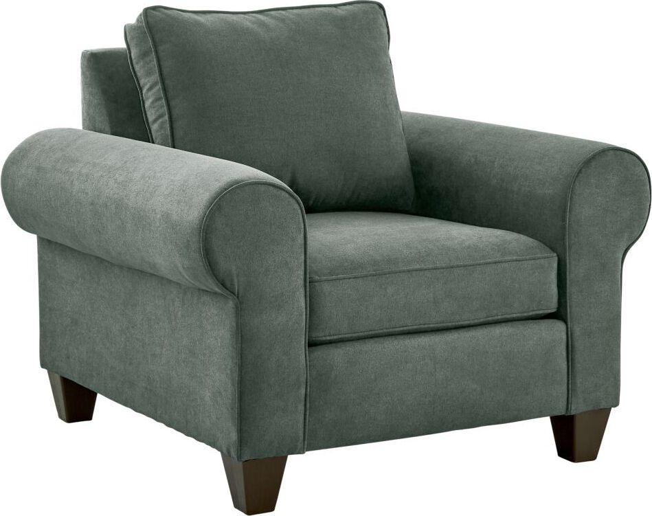 Elements Accent Chairs - Sole Chair in Jessie Charcoal Charcoal