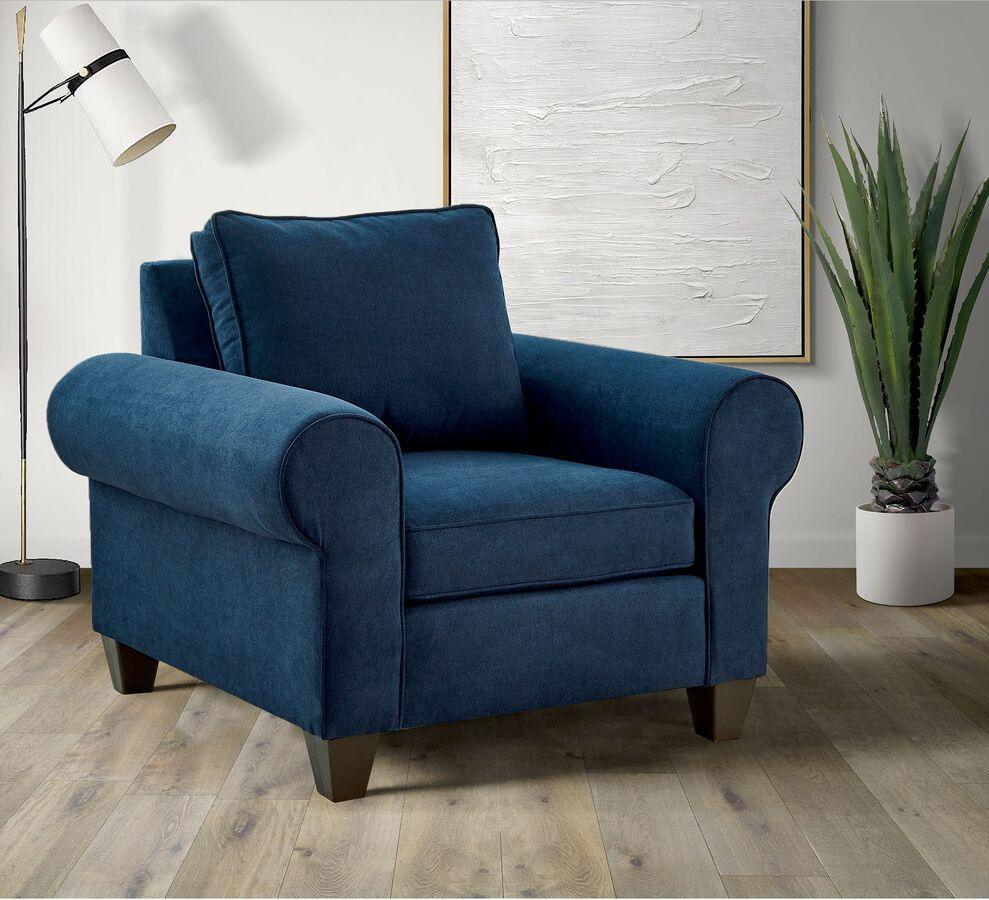 Elements Accent Chairs - Sole Chair in Jessie Navy Navy