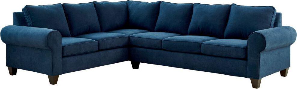 Elements Sectional Sofas - Sole Sectional Set in Jessie Navy Navy