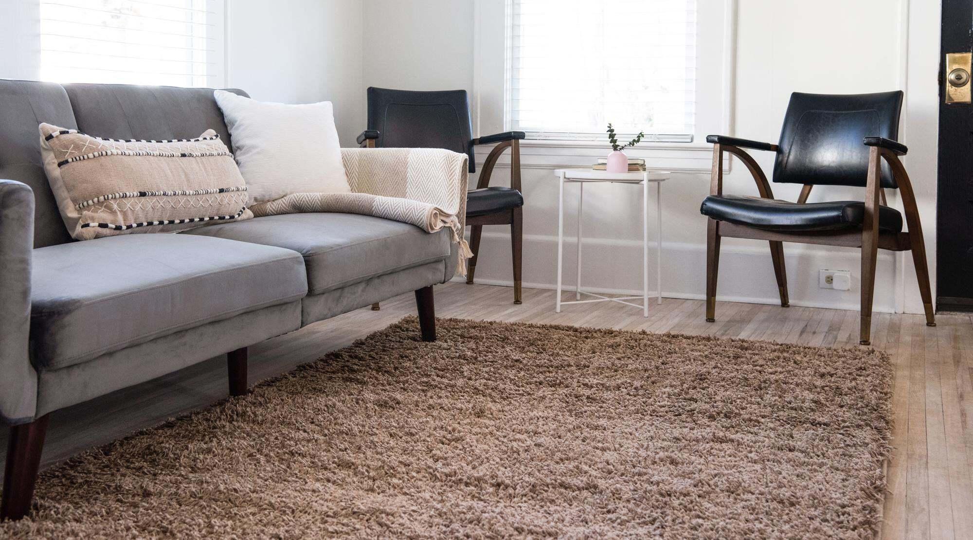 Unique Loom Indoor Rugs - Solid Shag Solid Rectangular 9x12 Rug Cocoa