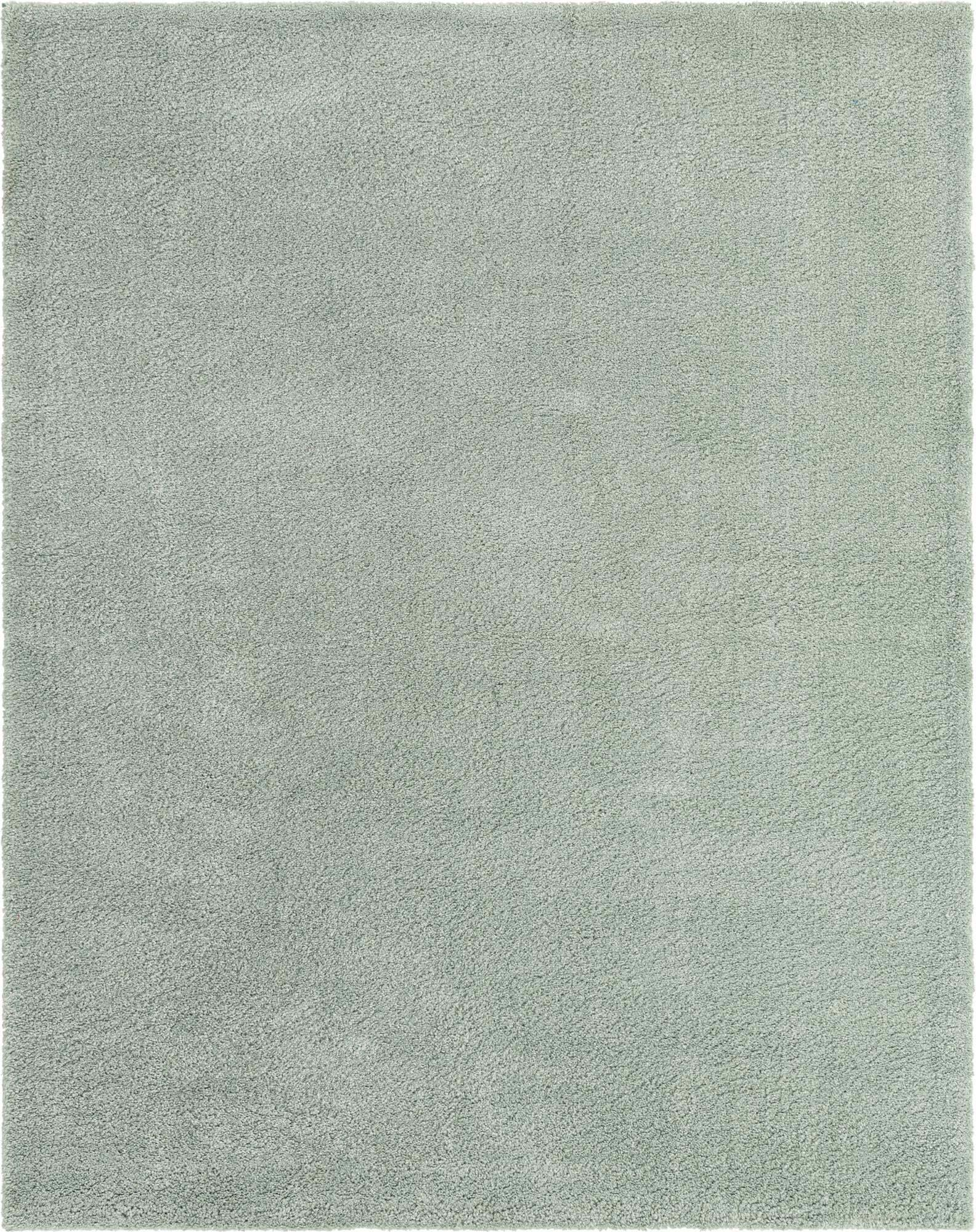 Unique Loom Indoor Rugs - Solo Solid Rectangular 8x10 Rug Light Blue