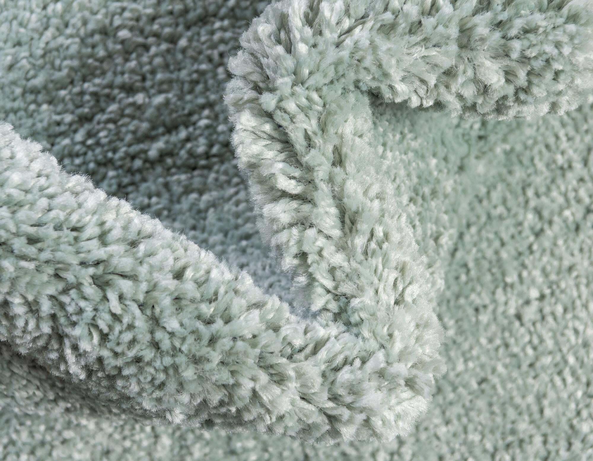 Unique Loom Indoor Rugs - Solo Solid Rectangular 8x10 Rug Light Blue