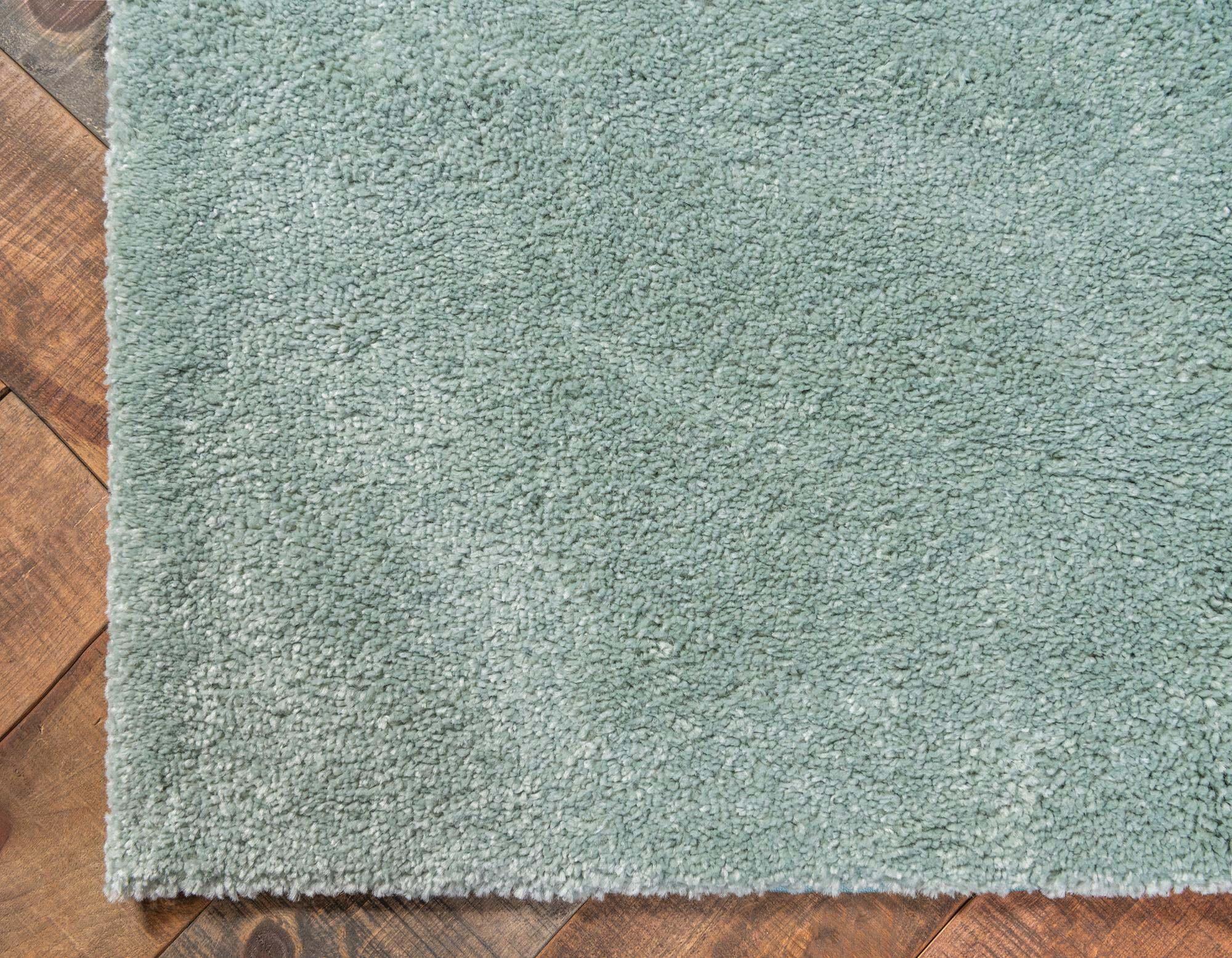 Unique Loom Indoor Rugs - Solo Solid Rectangular 8x10 Rug Light Blue