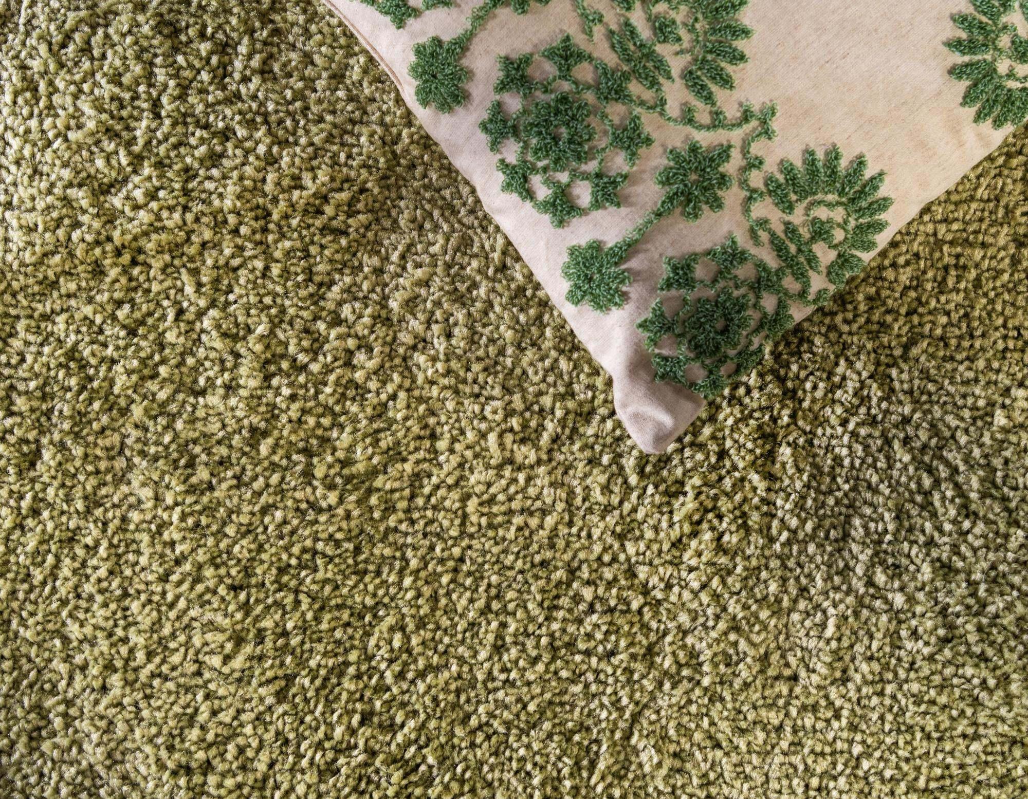 Unique Loom Indoor Rugs - Solo Solid Rectangular 8x10 Rug Light Green