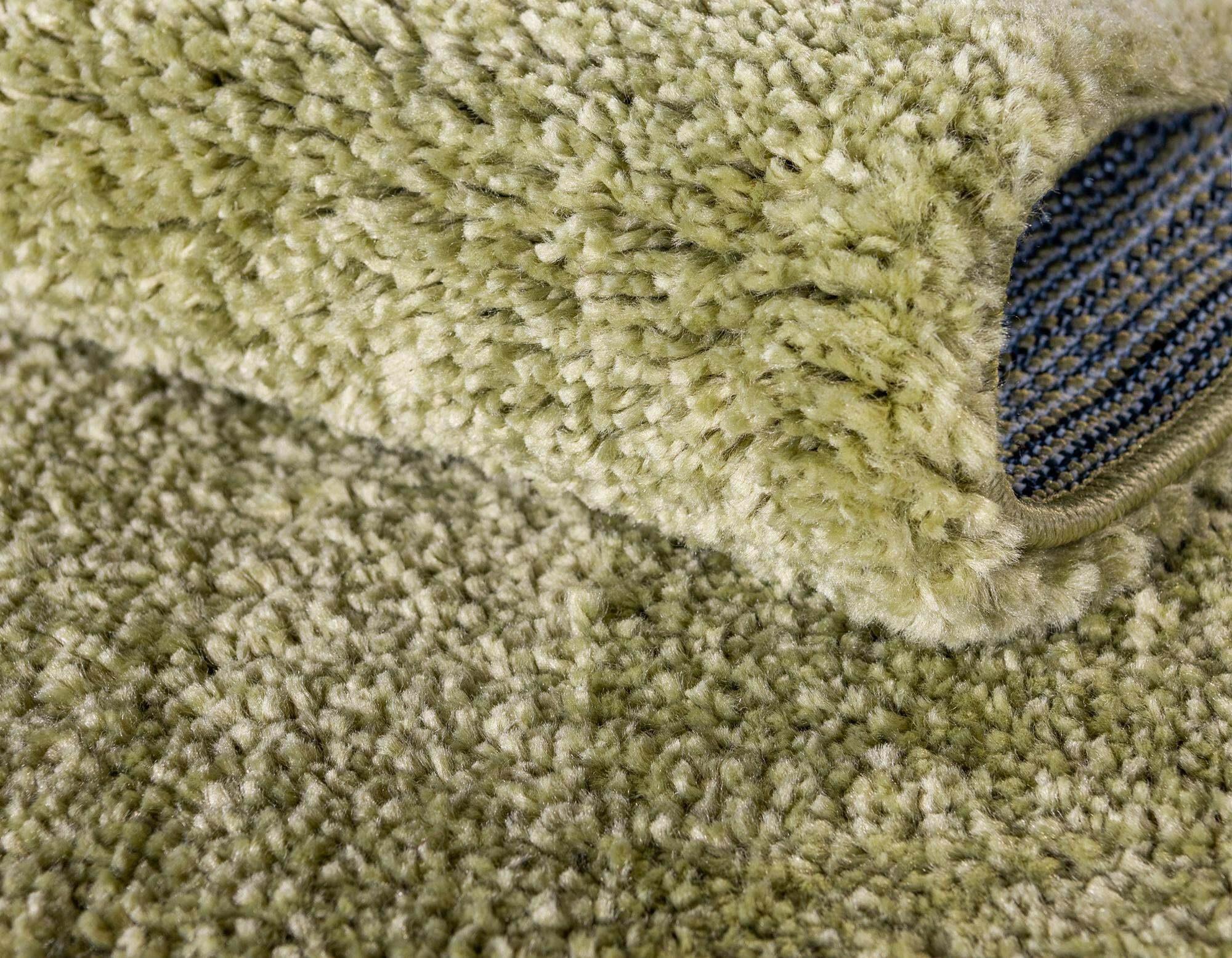 Unique Loom Indoor Rugs - Solo Solid Rectangular 8x10 Rug Light Green