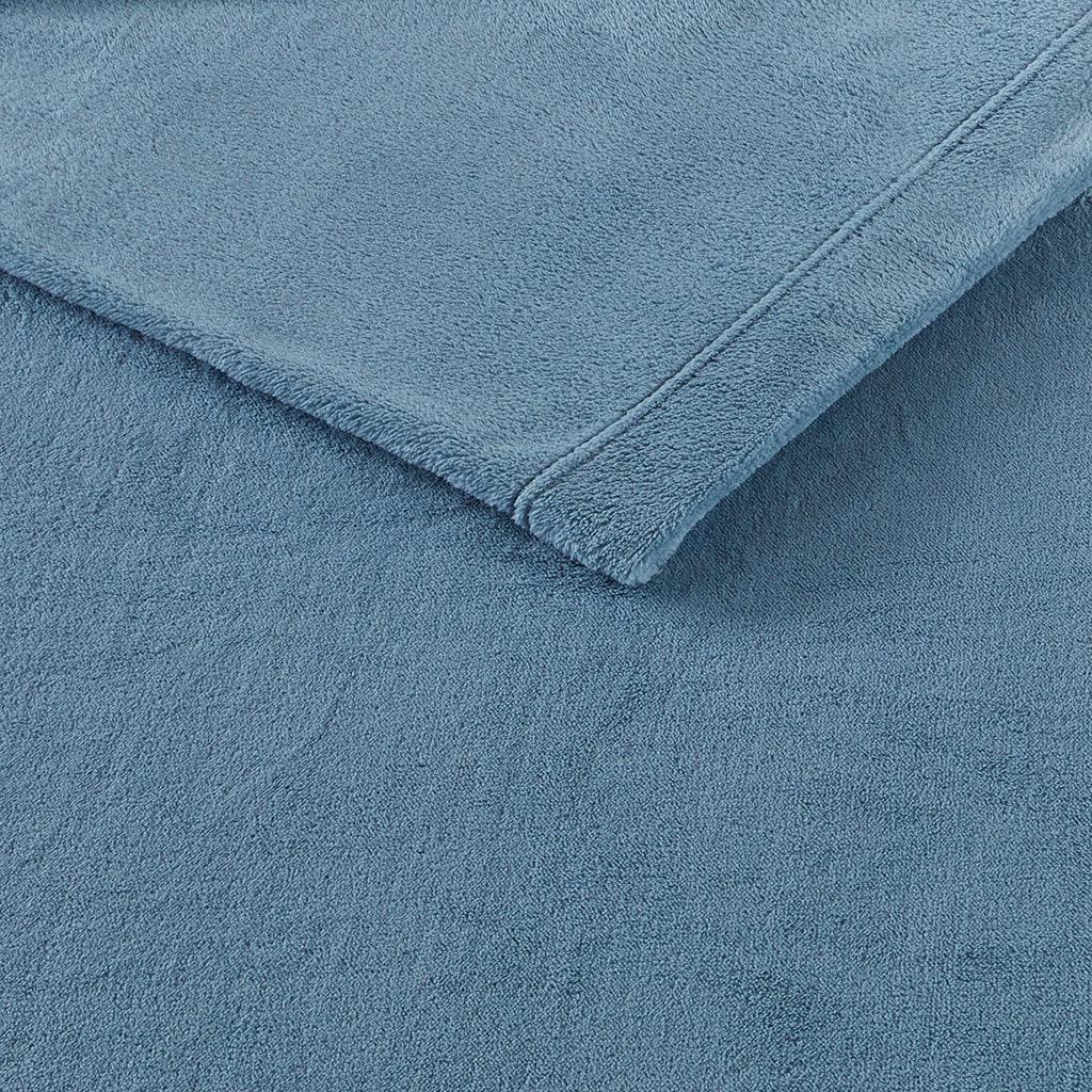 Olliix.com Sheets & Sheet Sets - Soloft Plush Full Sheet Set Blue