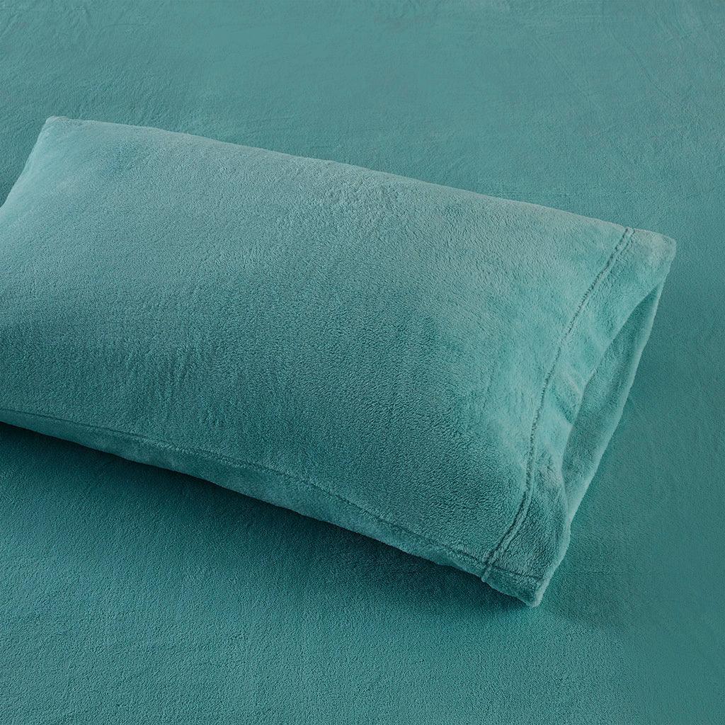 Olliix.com Sheets & Sheet Sets - Soloft Plush Queen Sheet Set Teal