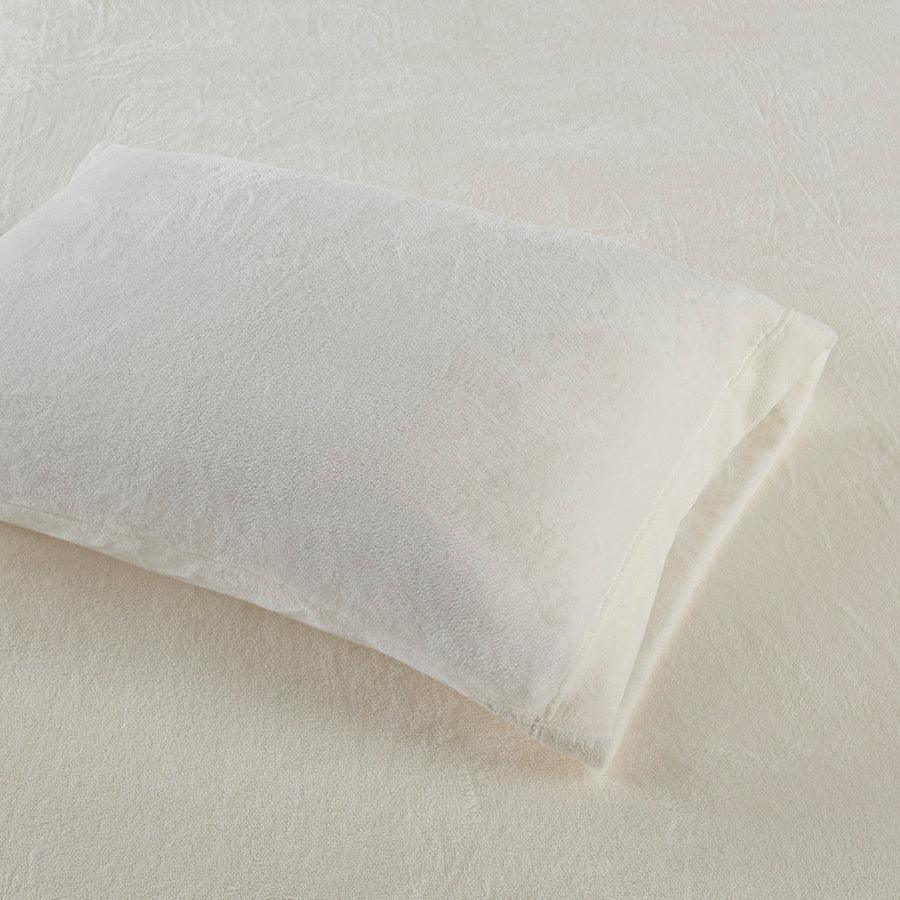 Olliix.com Sheets & Sheet Sets - Soloft Queen Micro Plush Sheet Set Ivory