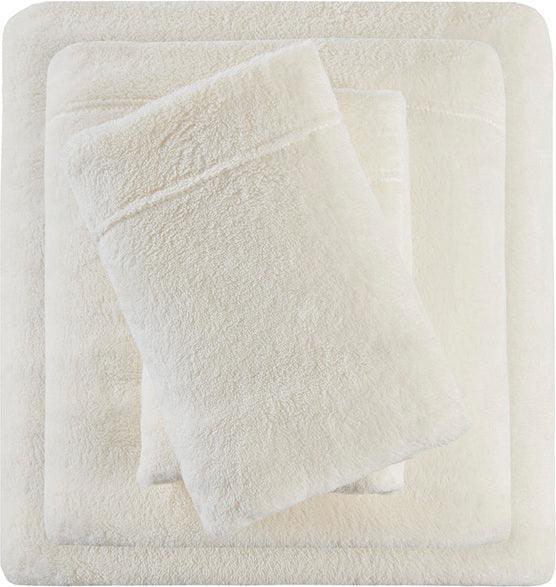 Olliix.com Sheets & Sheet Sets - Soloft Queen Micro Plush Sheet Set Ivory