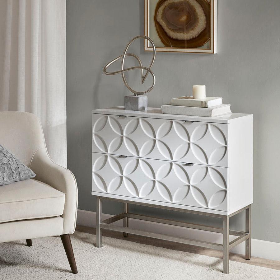 Olliix.com Buffets & Cabinets - Sonata Accent Chest with 2 Drawers White